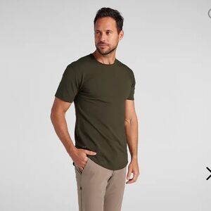 Men’s Bylt Basics Drop Cut Luxury T-shirt Forest Green